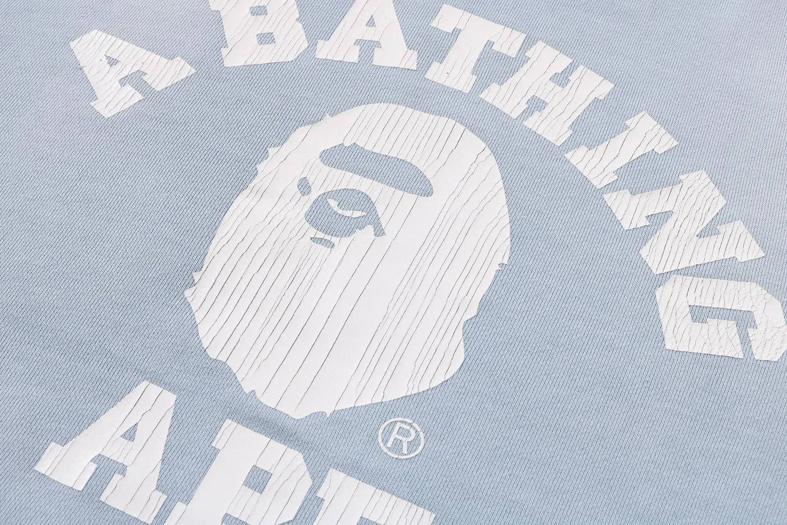 VINTAGE WASHED COLLEGE CREWNECK SWEATSHIRT sold by Bape product image thumbnail 3