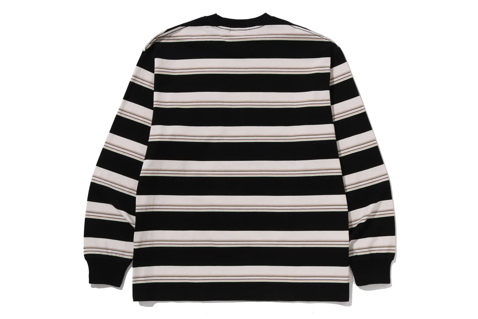STRIPE ONE POINT RELAXED FIT POCKET LS TEE sold by Bape product image thumbnail 5