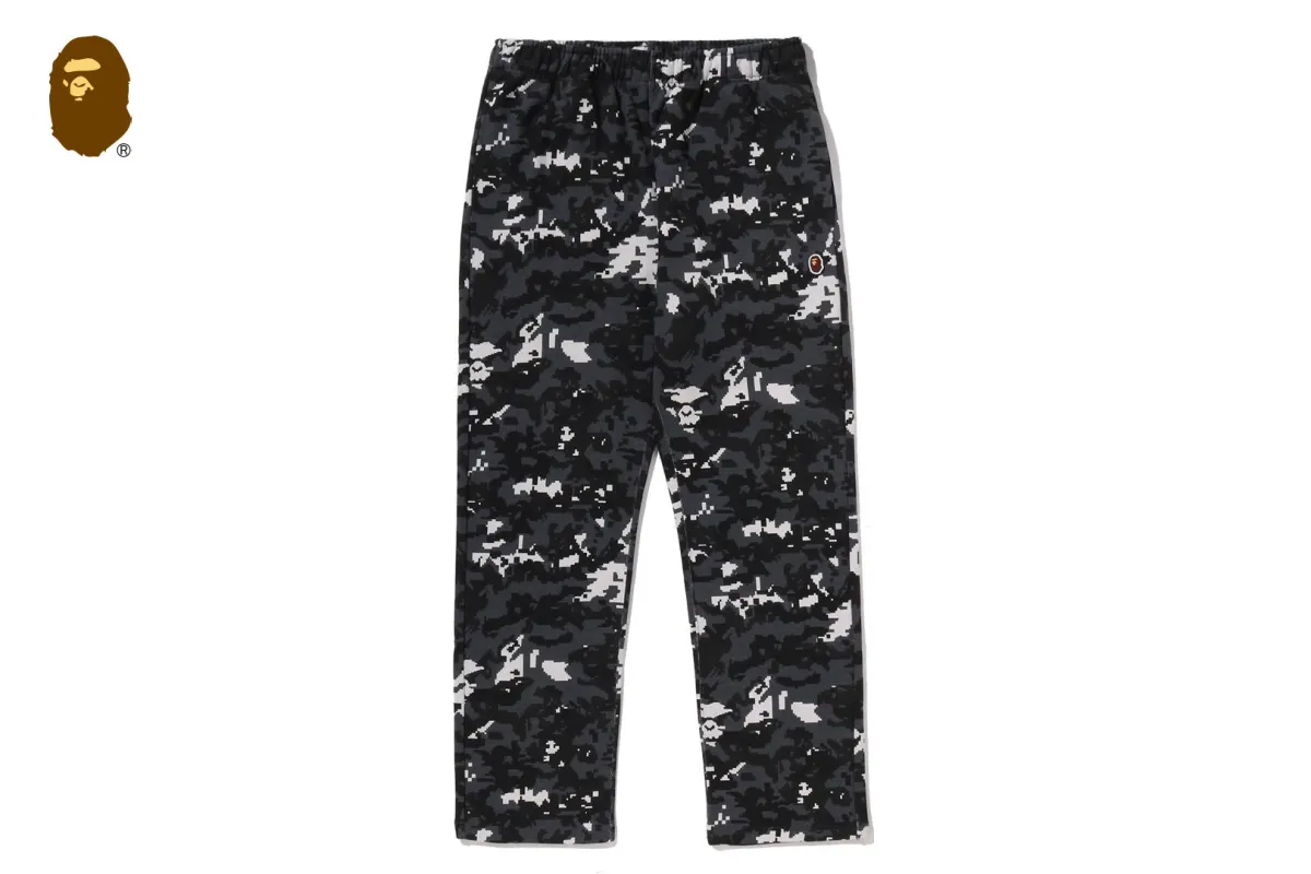 MULTI PIXEL CAMO WIDE LEG SWEAT PANTS sold by Bape