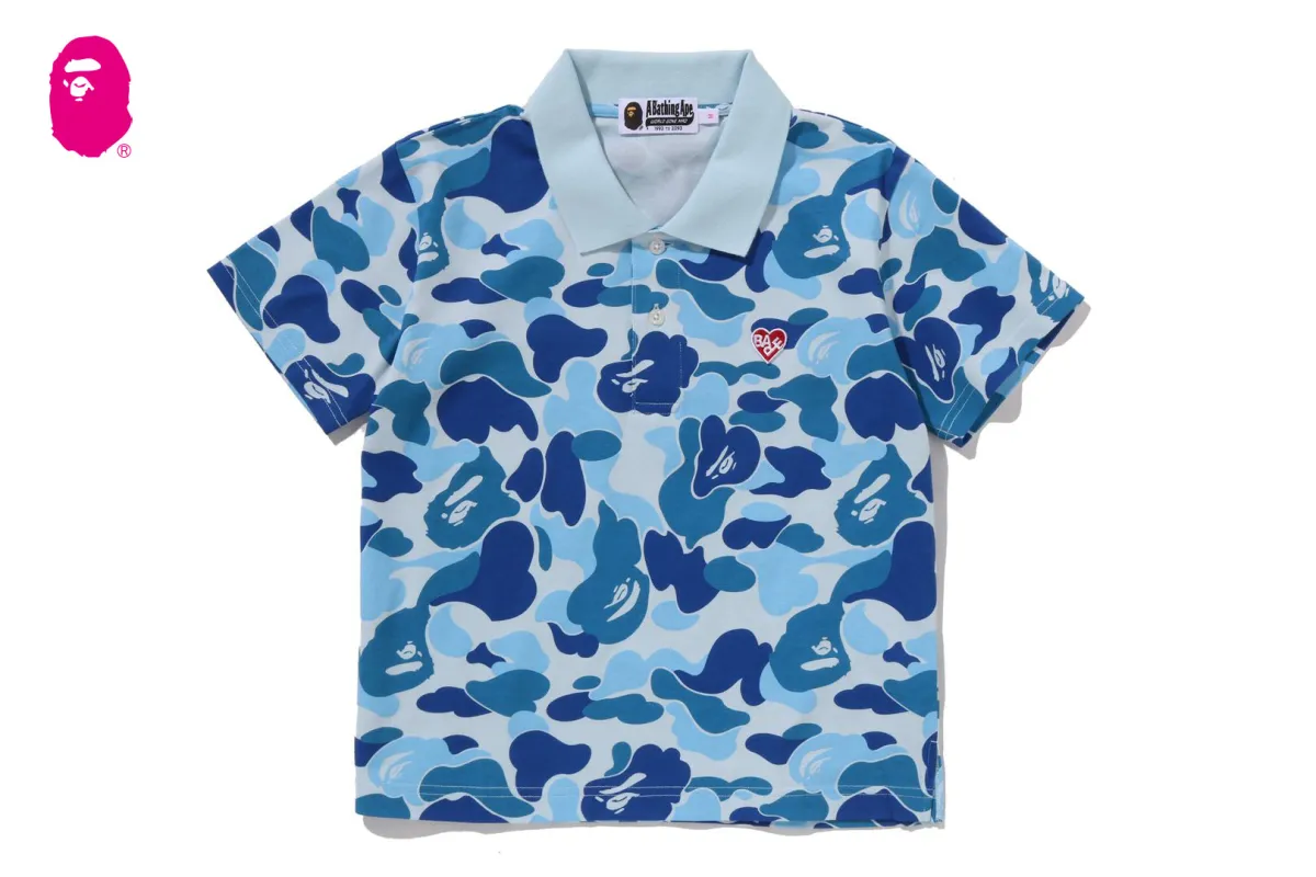 ABC CAMO CROPPED POLO SHIRT sold by Bape