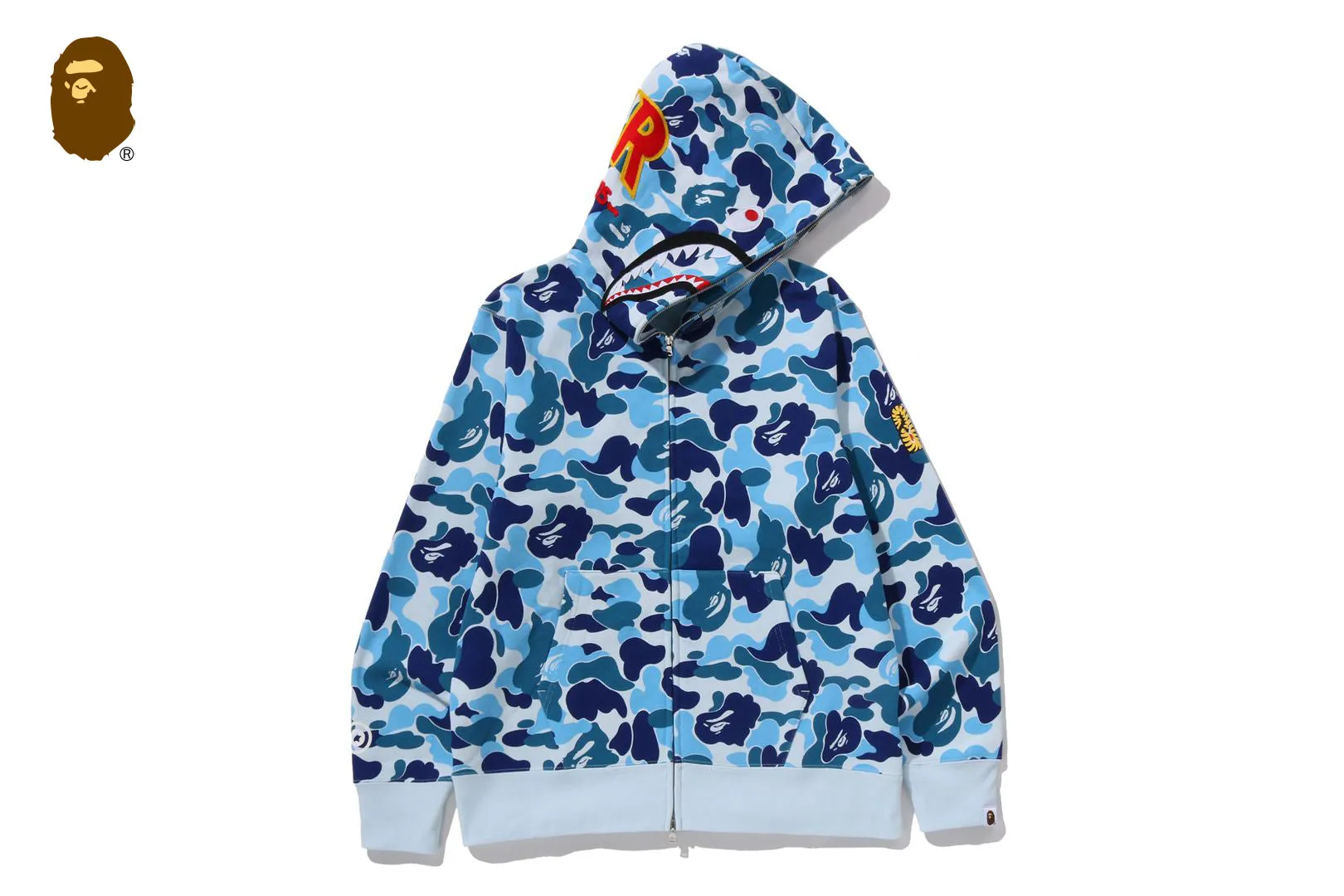 ABC CAMO 2ND SHARK FULL ZIP HOODIE sold by Bape product image thumbnail 4