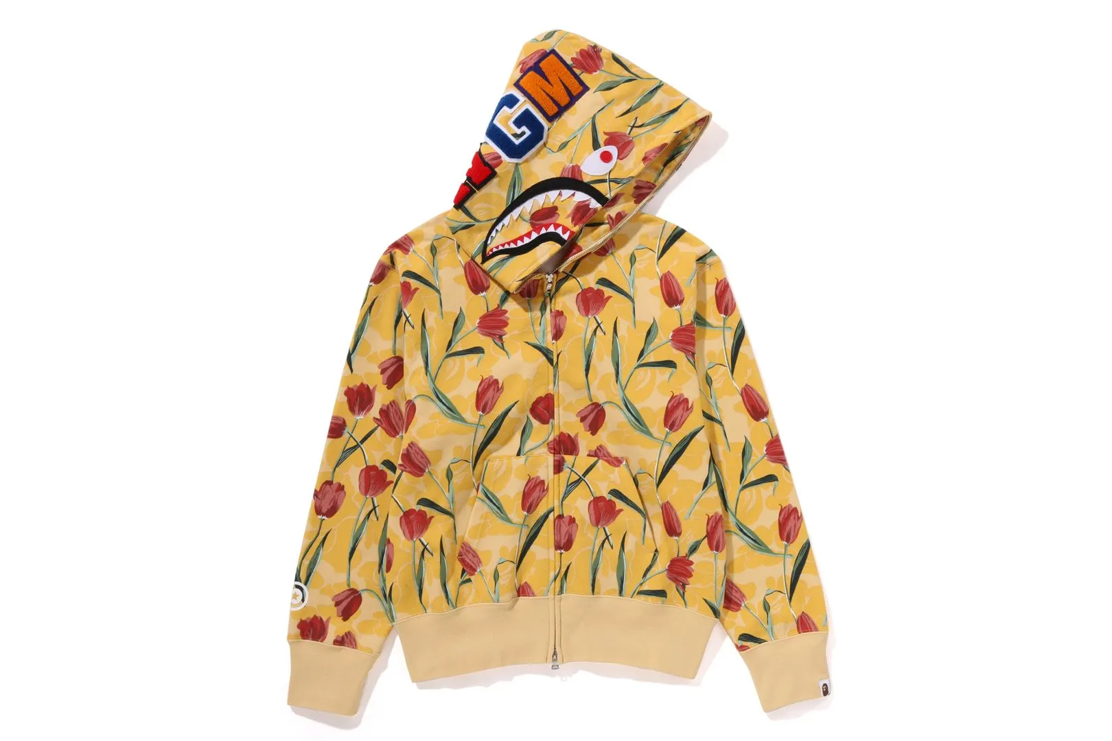 TULIP CAMO SHARK FULL ZIP HOODIE sold by Bape
