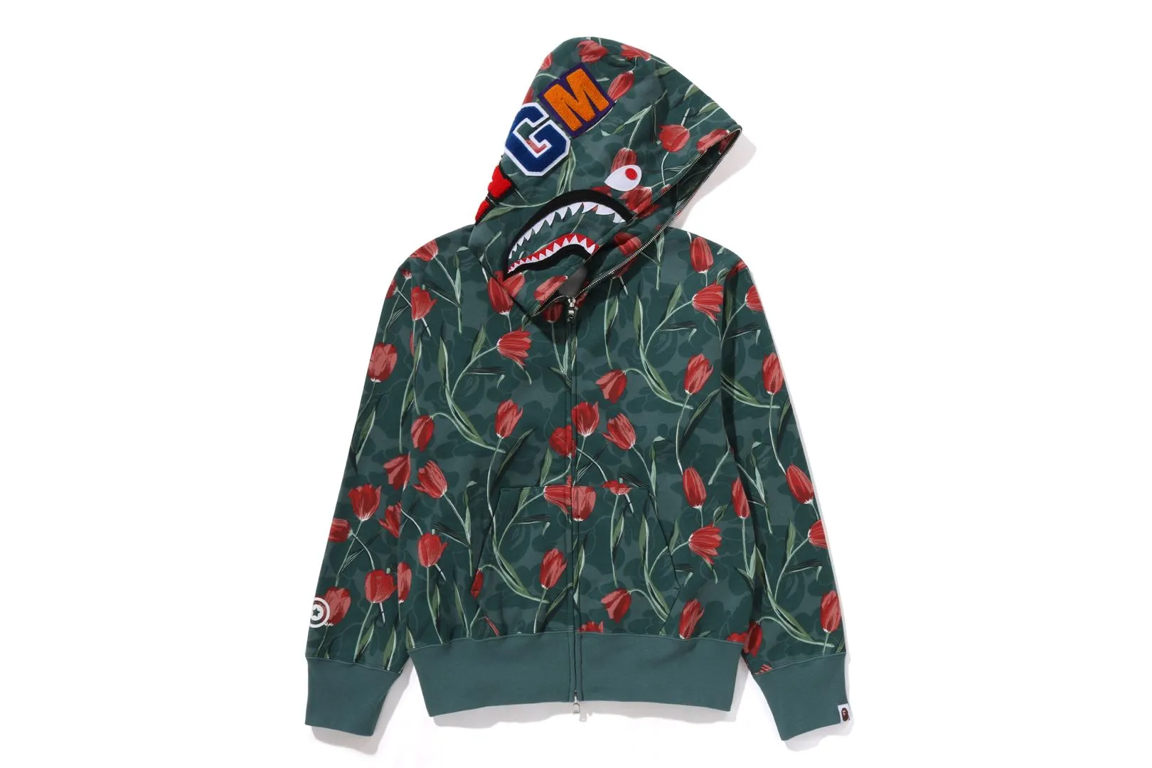 TULIP CAMO SHARK FULL ZIP HOODIE sold by Bape product image thumbnail 4