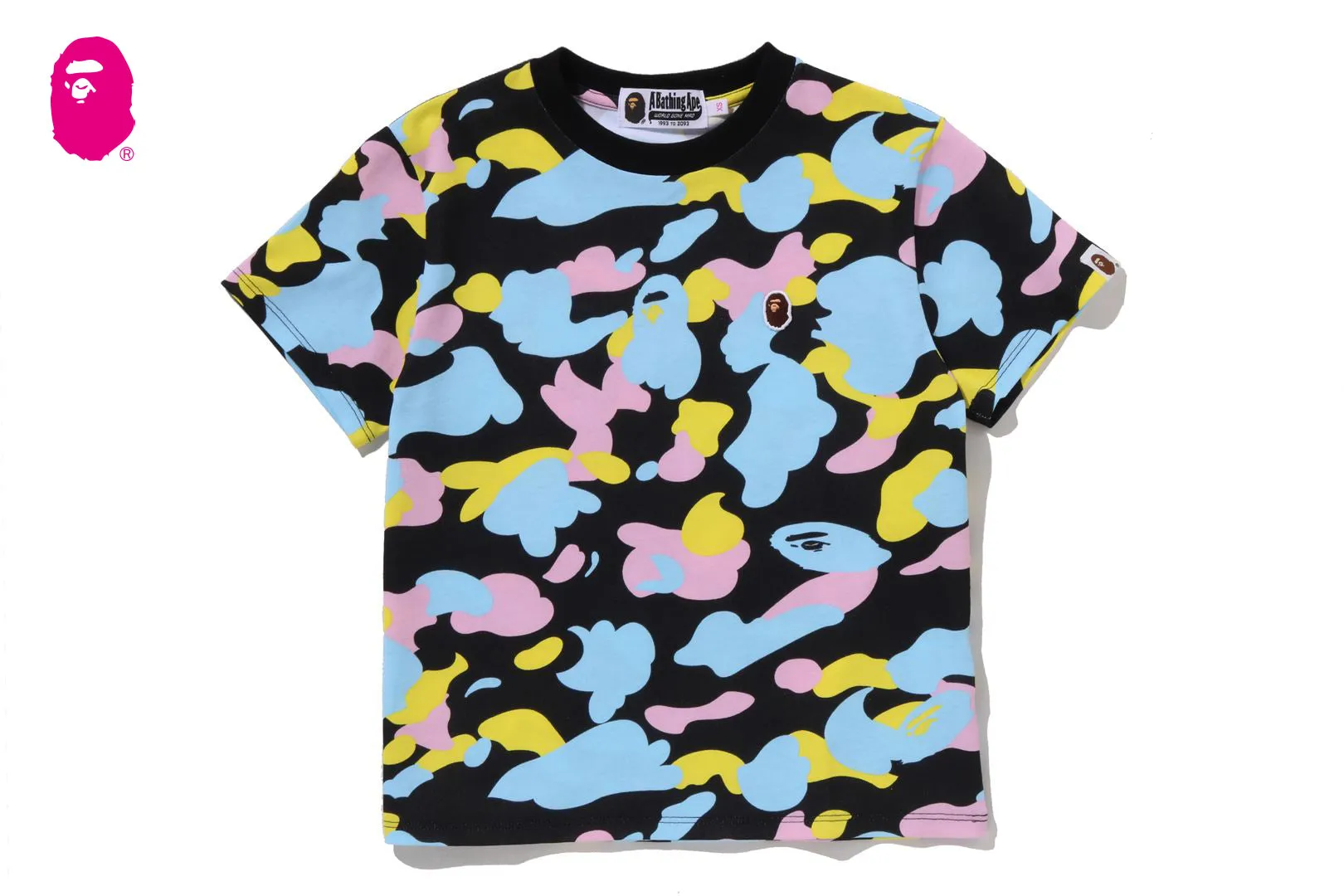 NEW MULTI CAMO ONE POINT MINI TEE sold by Bape