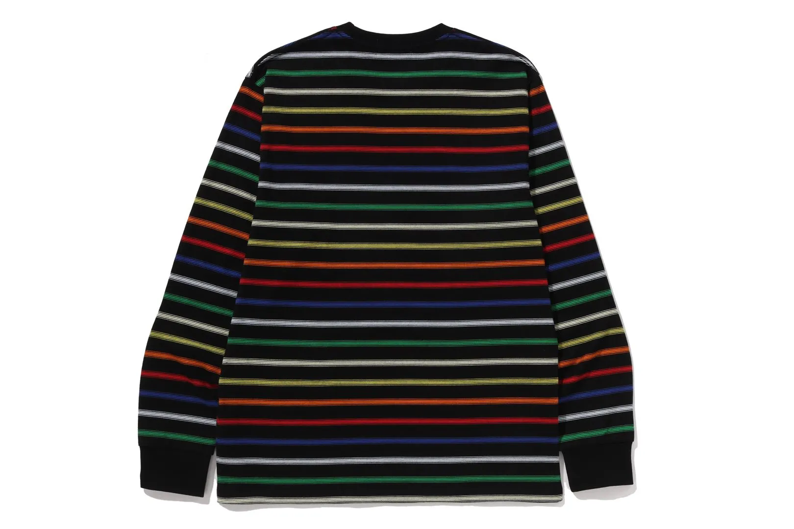 GRADIENT RAINBOW STRIPE ONE POINT REGULAR FIT LS TEE sold by Bape product image thumbnail 5