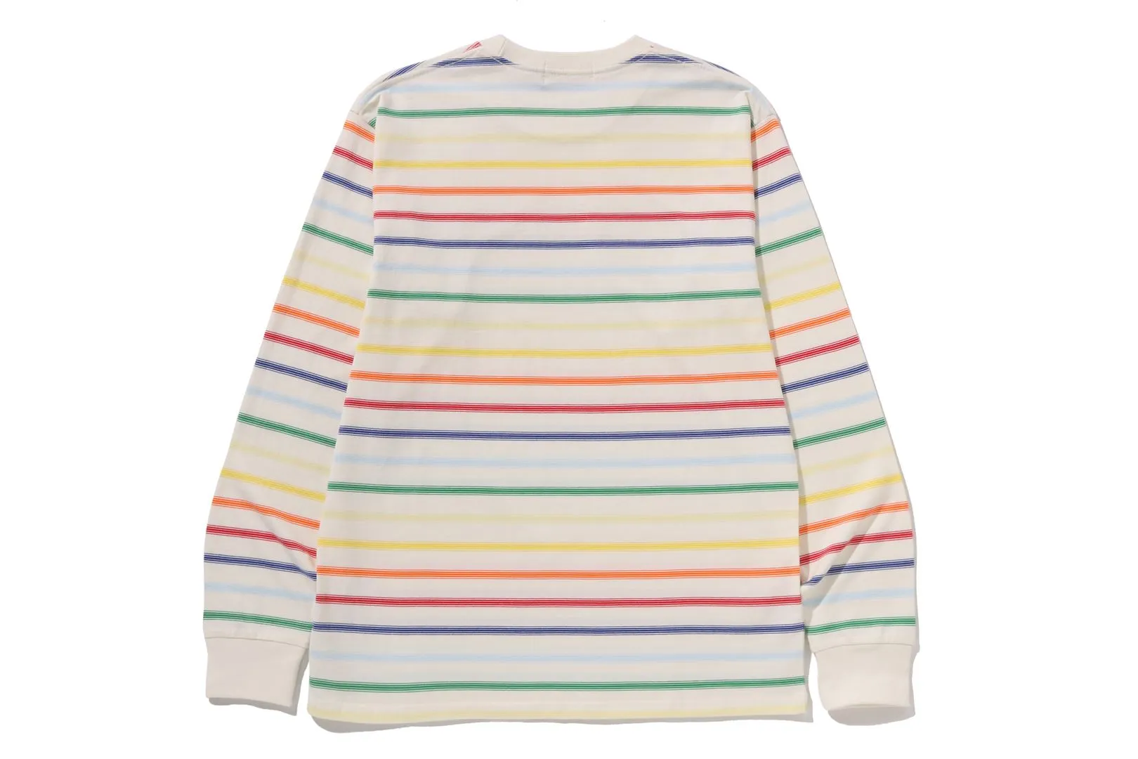 GRADIENT RAINBOW STRIPE ONE POINT REGULAR FIT LS TEE sold by Bape product image thumbnail 2