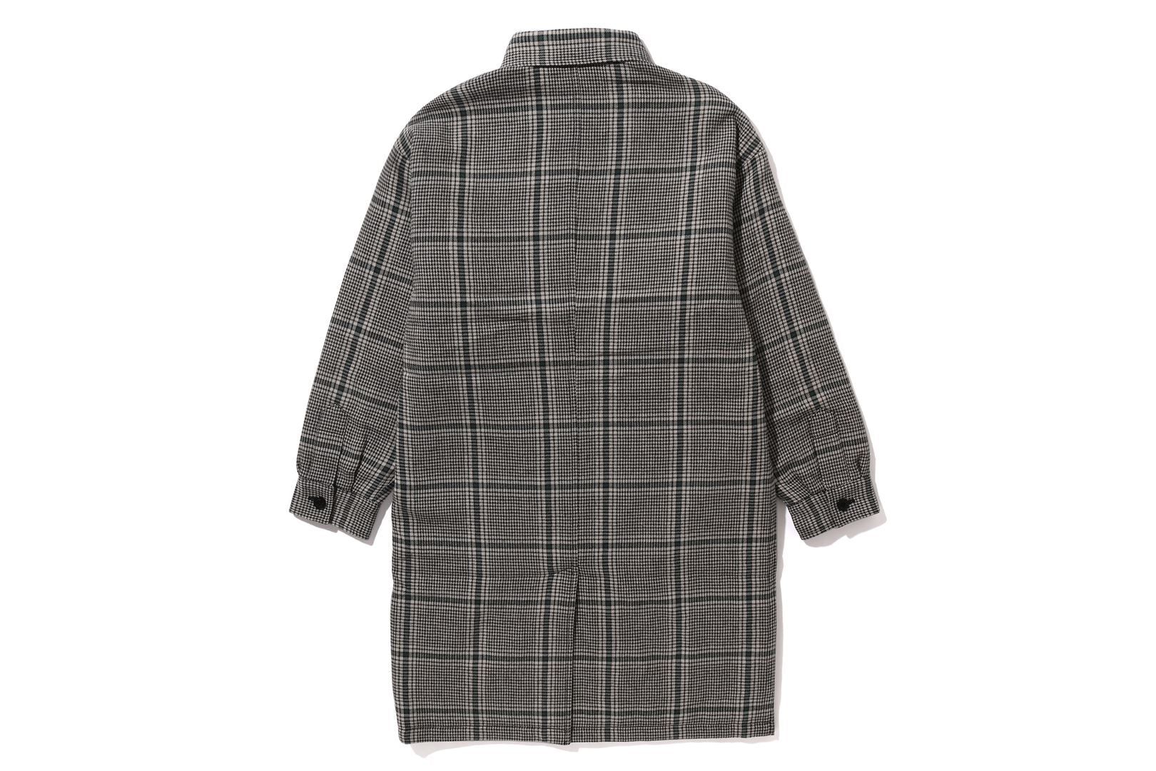 BAPE EMBROIDERY LOGO CHECK LONG SHIRT COAT sold by Bape product image thumbnail 2