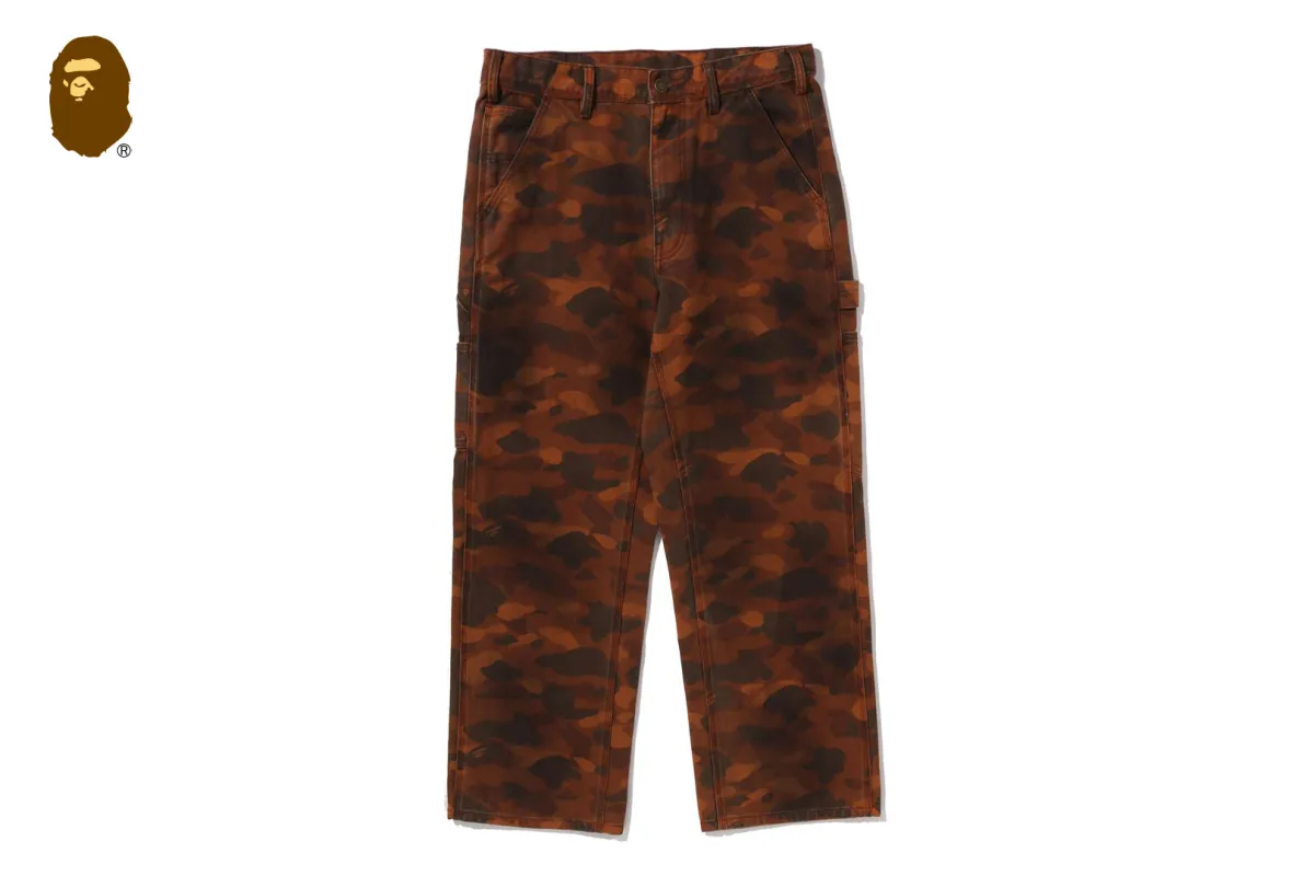 SOLID 1ST CAMO GARMENT DYED RELAXED FIT WORK PANTS sold by Bape