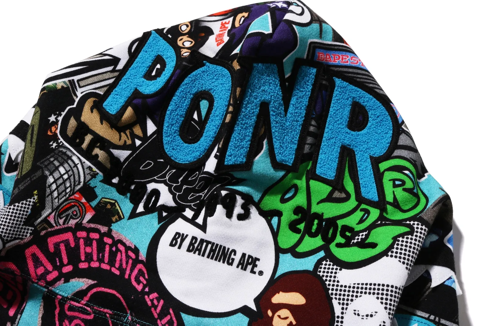 COMIC ART SHARK ZIP HOODIE sold by Bape product image thumbnail 5