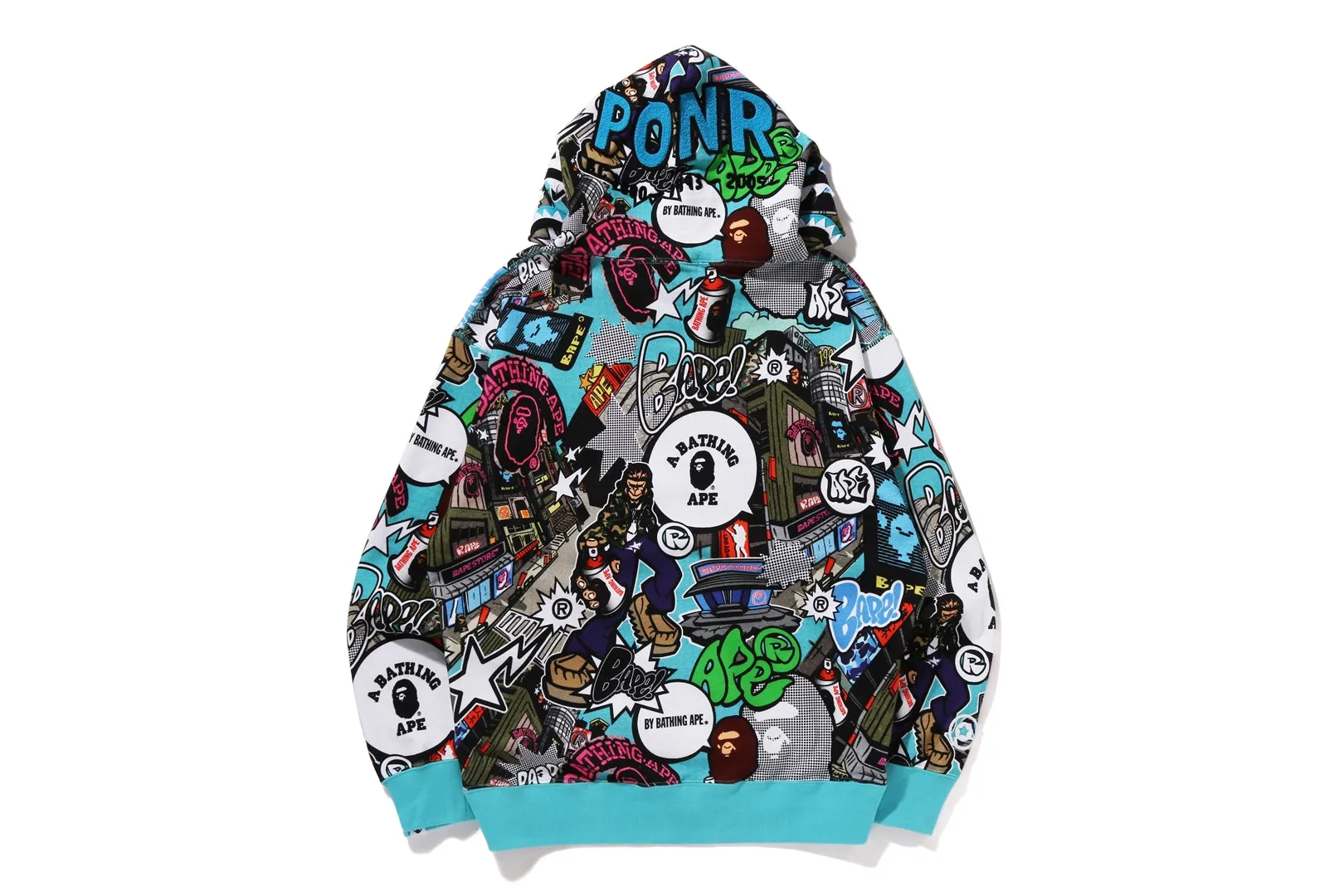 COMIC ART SHARK ZIP HOODIE sold by Bape product image thumbnail 4