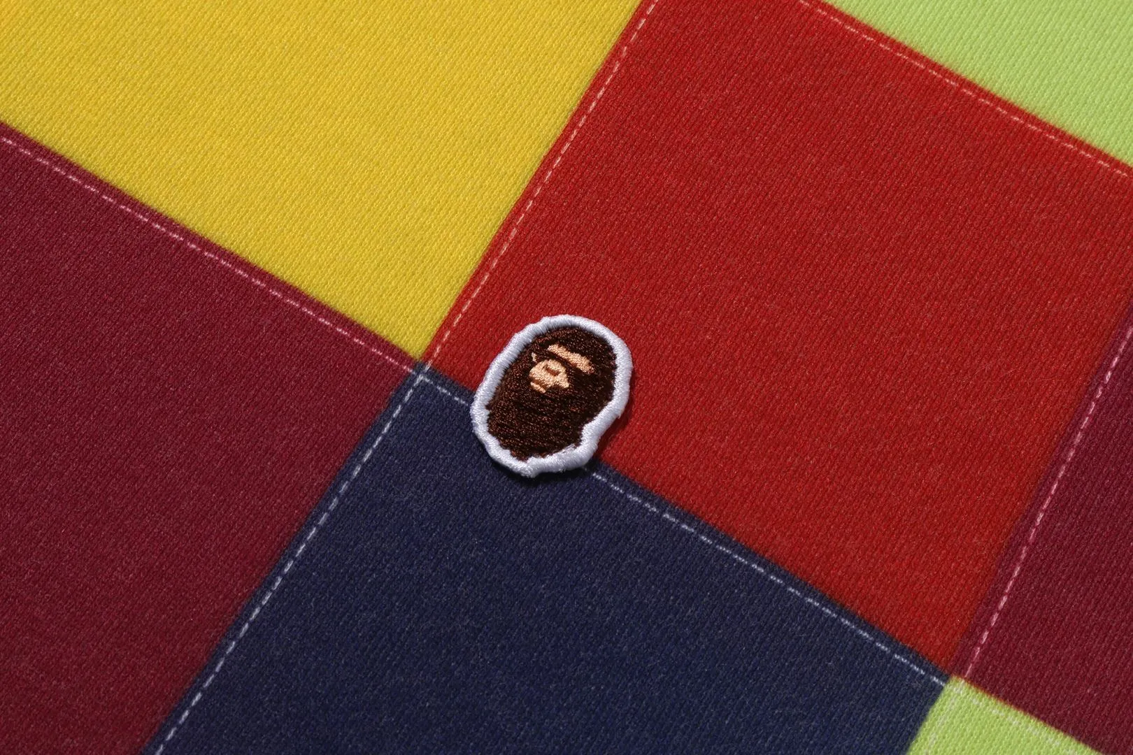 MULTI COLOR PATCHWORK PULLOVER HOODIE sold by Bape product image thumbnail 3