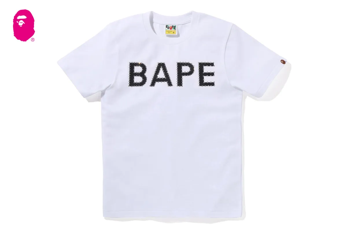 CRYSTAL STONE BAPE LOGO TEE sold by Bape