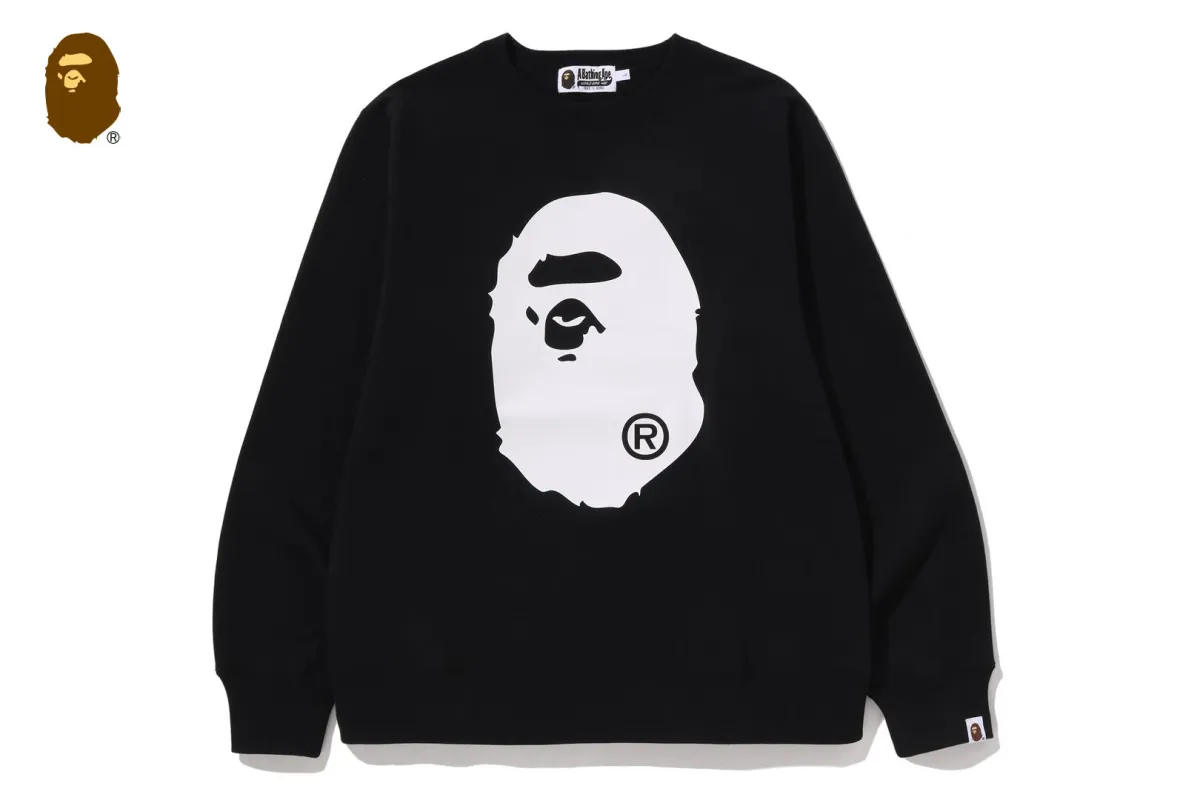 BIG APE HEAD CREWNECK SWEATSHIRT sold by Bape