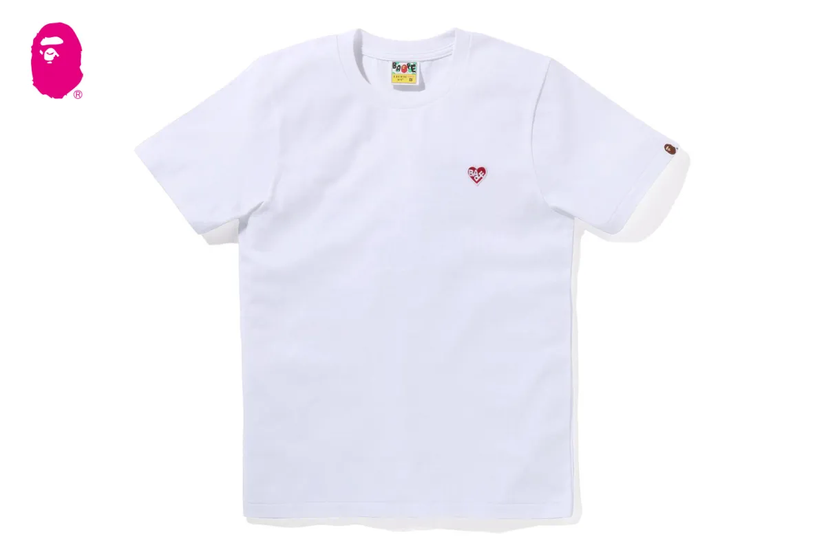 BAPE HEART ONE POINT TEE sold by Bape