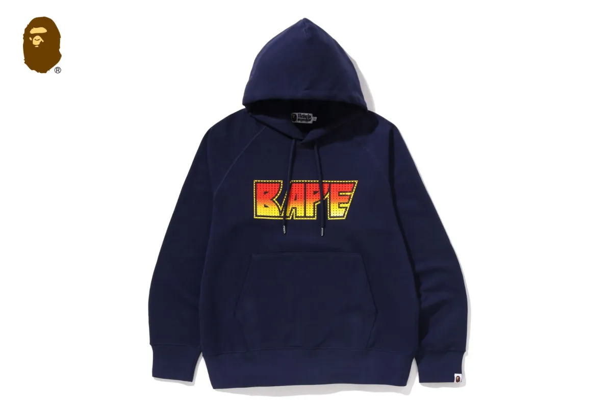 RHINESTONE LOGO REGULAR FIT PULLOVER HOODIE sold by Bape