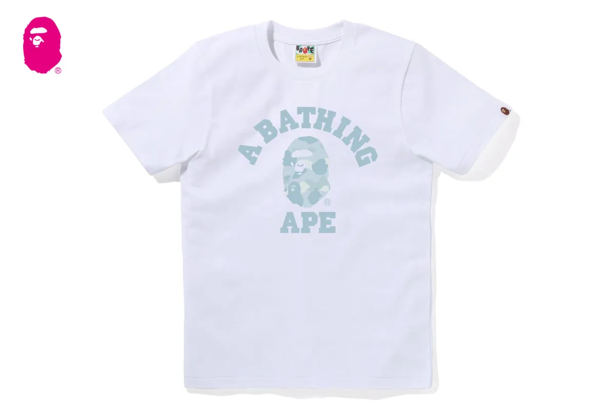 PASTEL COLOR CAMO COLLEGE TEE sold by Bape