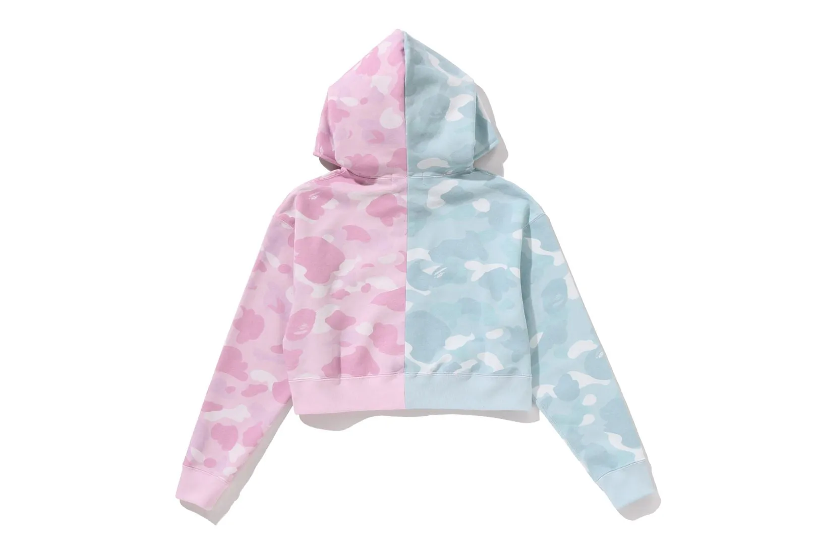 CRYSTAL LOGO PASTEL COLOR CAMO HALF FULL ZIP HOODIE sold by Bape product image thumbnail 2