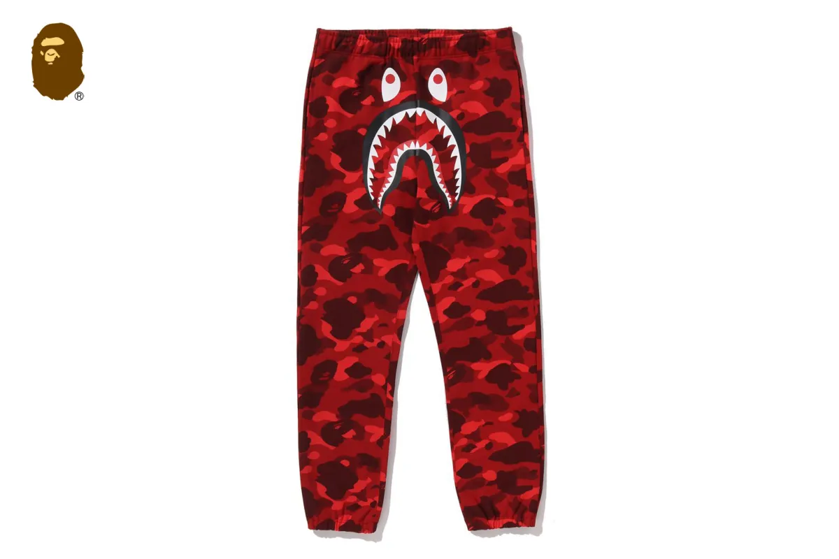 COLOR CAMO SHARK SWEAT PANTS sold by Bape