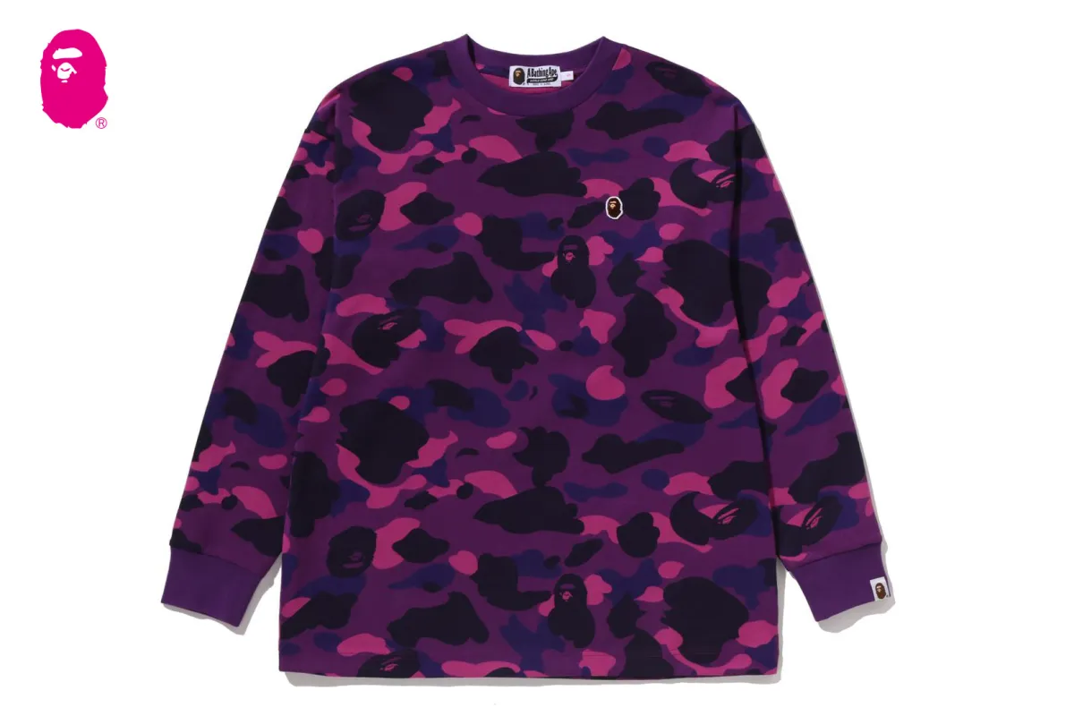 COLOR CAMO ONE POINT L/S TEE sold by Bape
