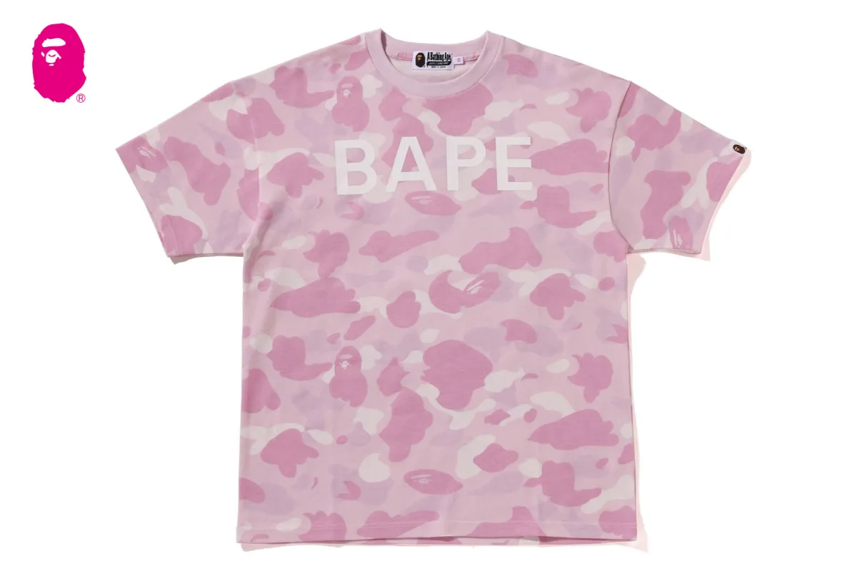 BAPE LOGO COLOR CAMO OVERSIZED TEE sold by Bape