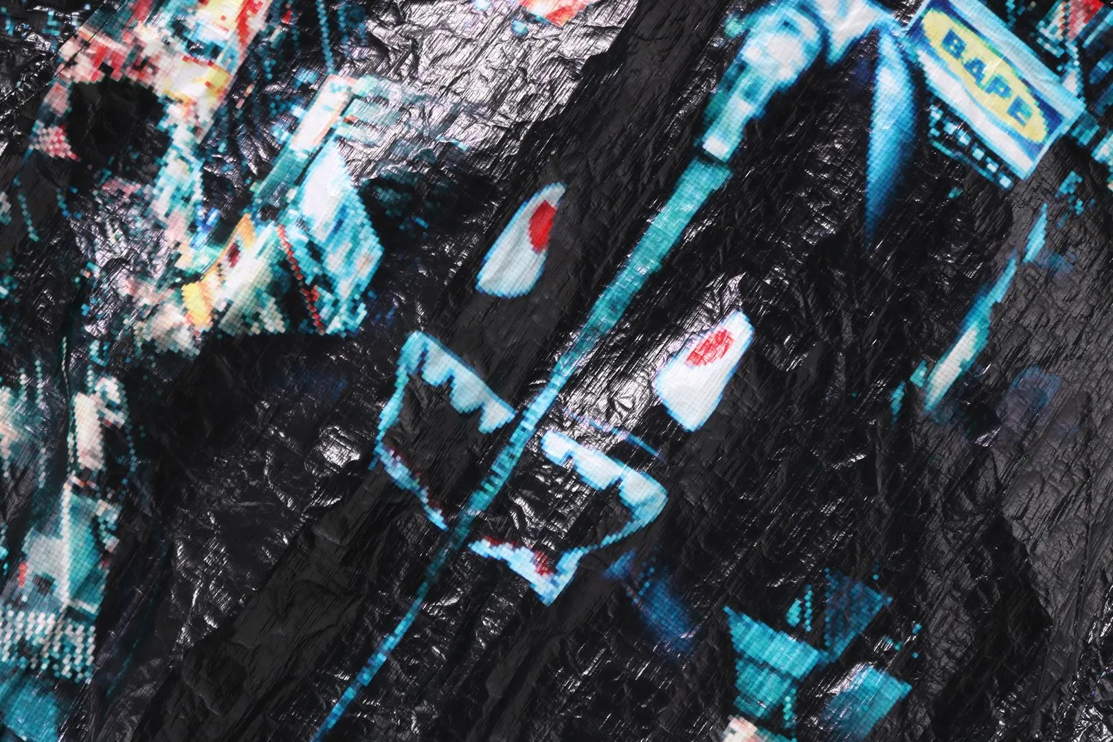 OVERALL PRINT CREASE HOODED JACKET sold by Bape product image thumbnail 3