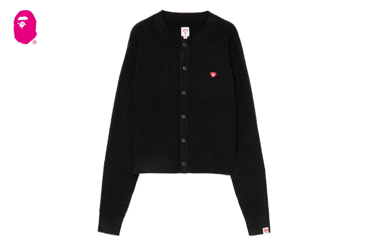 HEART BADGE CARDIGAN #1 sold by Bape