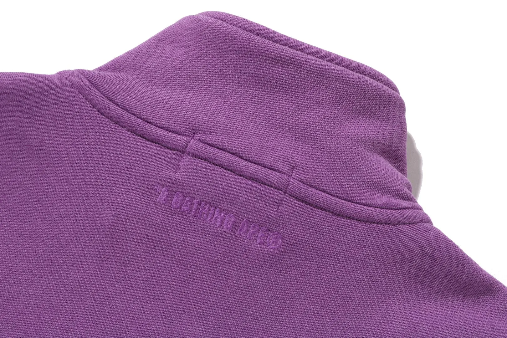 GARMENT DYE ONE POINT HALF ZIP RELAXED FIT CREWNECK SWEATSHIRT sold by Bape product image thumbnail 4