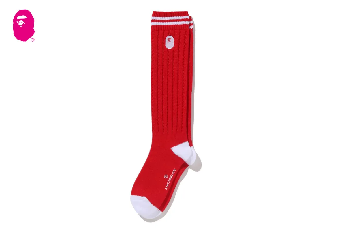 COLLEGE LONG SOCKS made by Bape