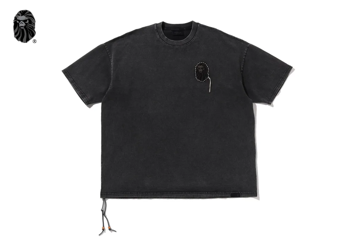 BAPE BLACK JAPANESE PATCH WASHED TEE made by Bape