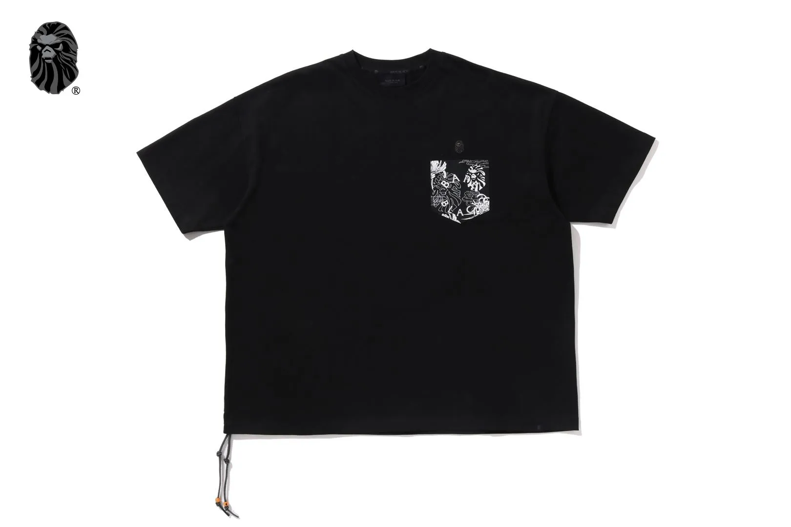 BAPE BLACK HAWAIIAN MOTIF PATCH POCKET TEE #1 sold by Bape product image thumbnail 3