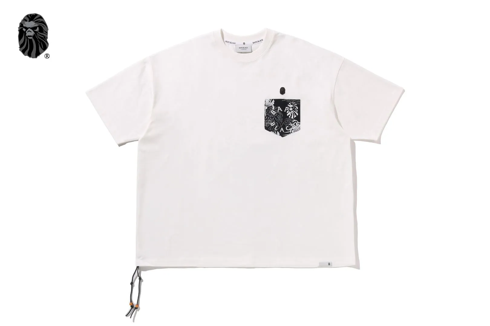 BAPE BLACK HAWAIIAN MOTIF PATCH POCKET TEE #1 sold by Bape