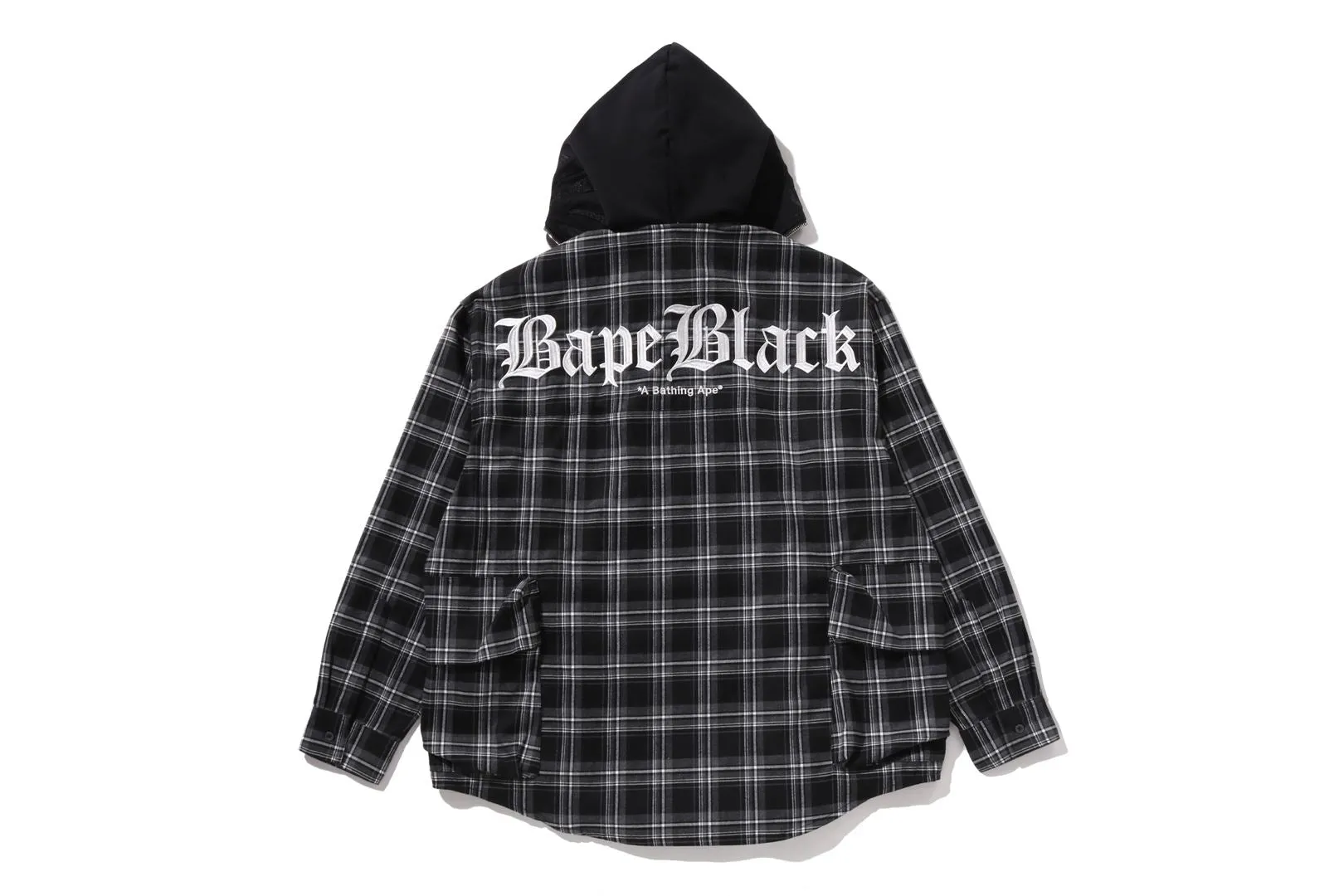 BAPE BLACK GRUNGE CHECKER SHIRT sold by Bape product image thumbnail 2