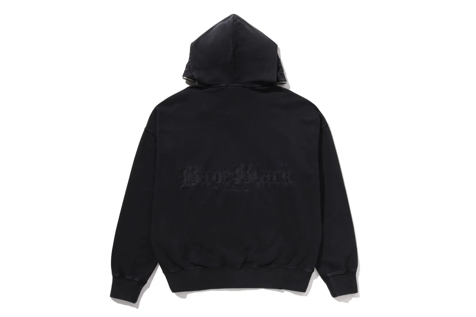 BAPE BLACK DUAL MAD FACE WASHED HOODIE sold by Bape product image thumbnail 2