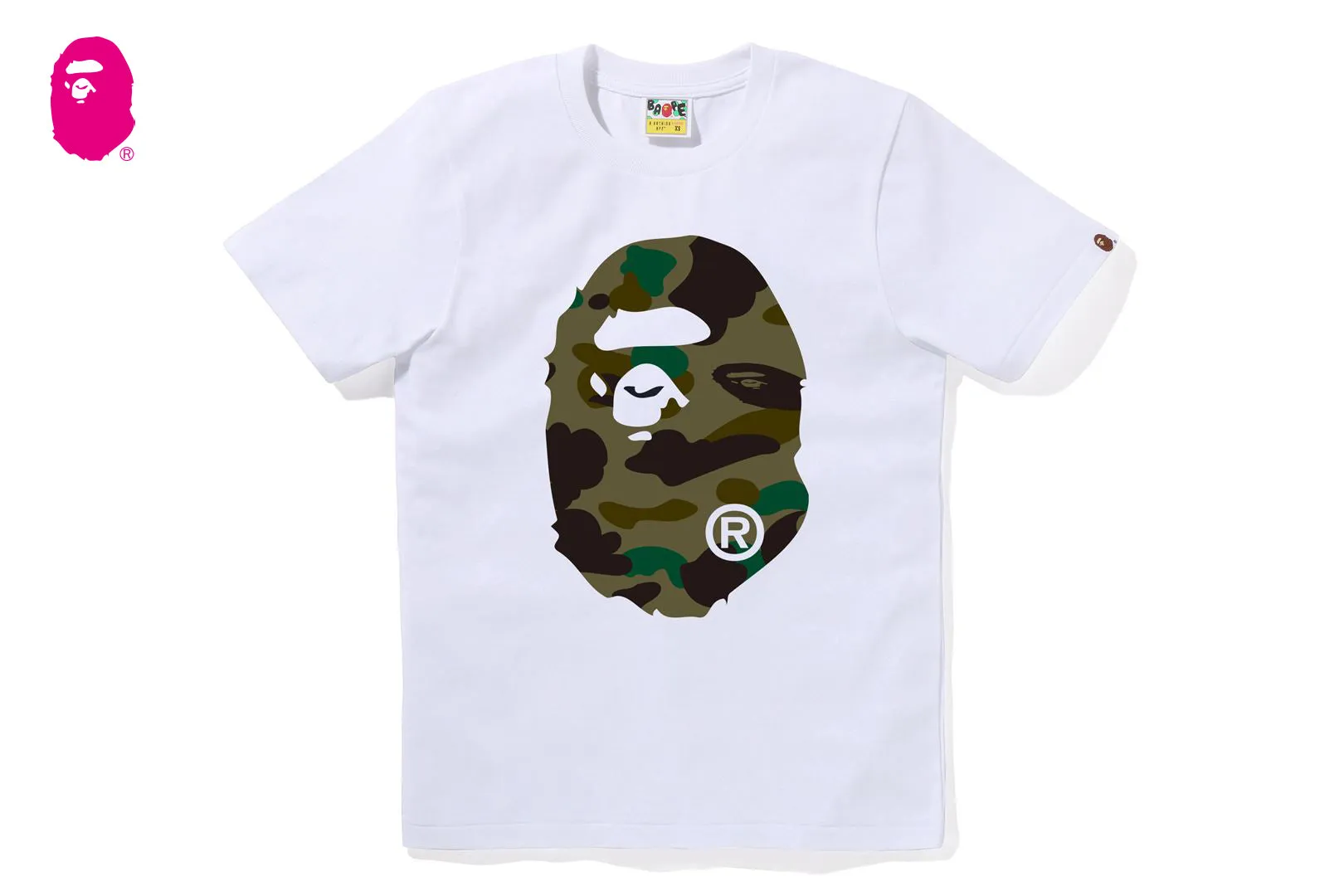1ST CAMO BIG APE HEAD TEE sold by Bape
