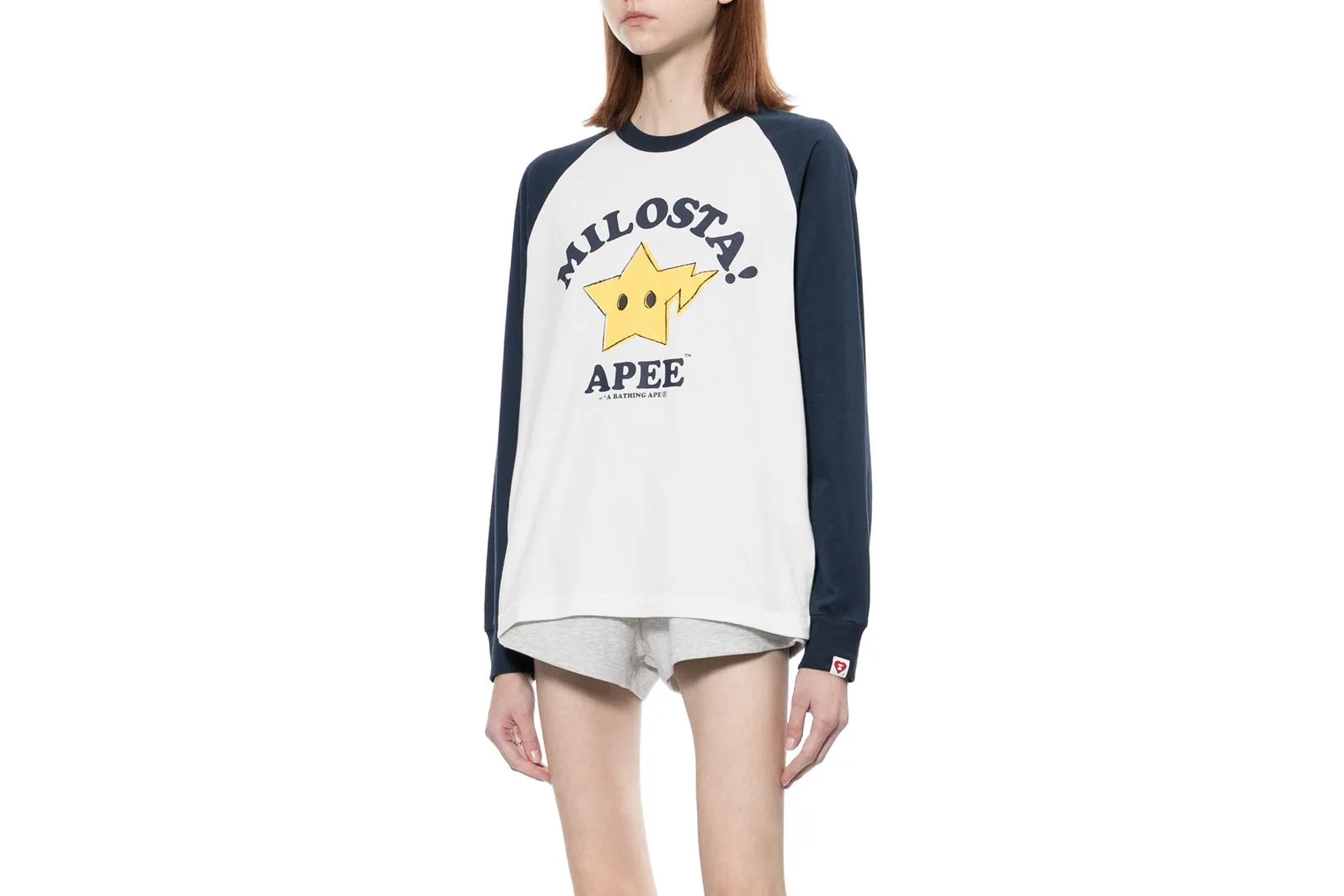 MILOSTA RAGLAN LS TEE sold by Bape product image thumbnail 3