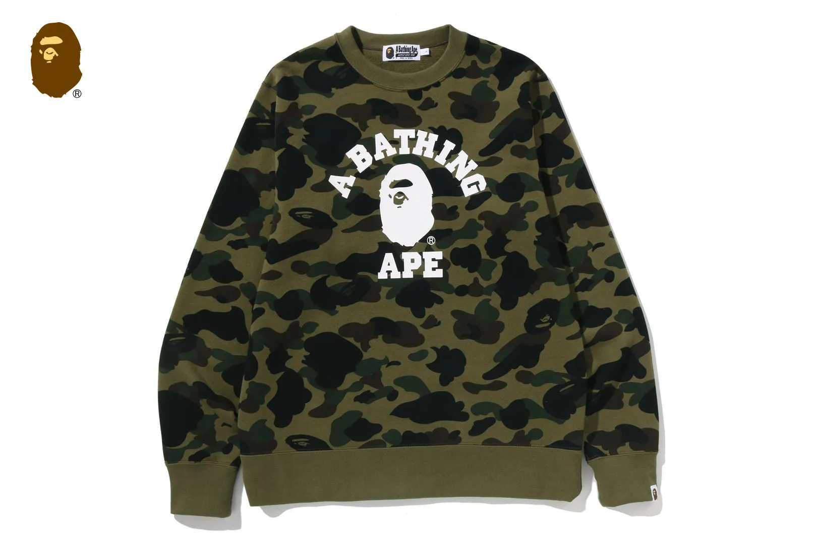 1ST CAMO COLLEGE CREWNECK SWEATSHIRT sold by Bape product image thumbnail 4