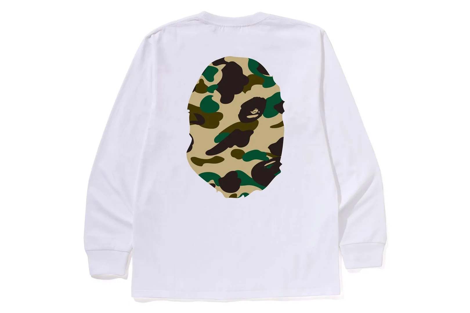 1ST CAMO BIG APE HEAD LS TEE sold by Bape product image thumbnail 4