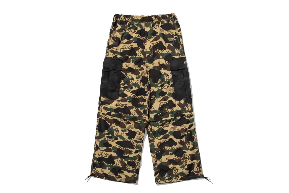 【 BAPE X CLOT 】CAMO DETACHABLE RELAXED FIT CARGO PANTS made by Bape