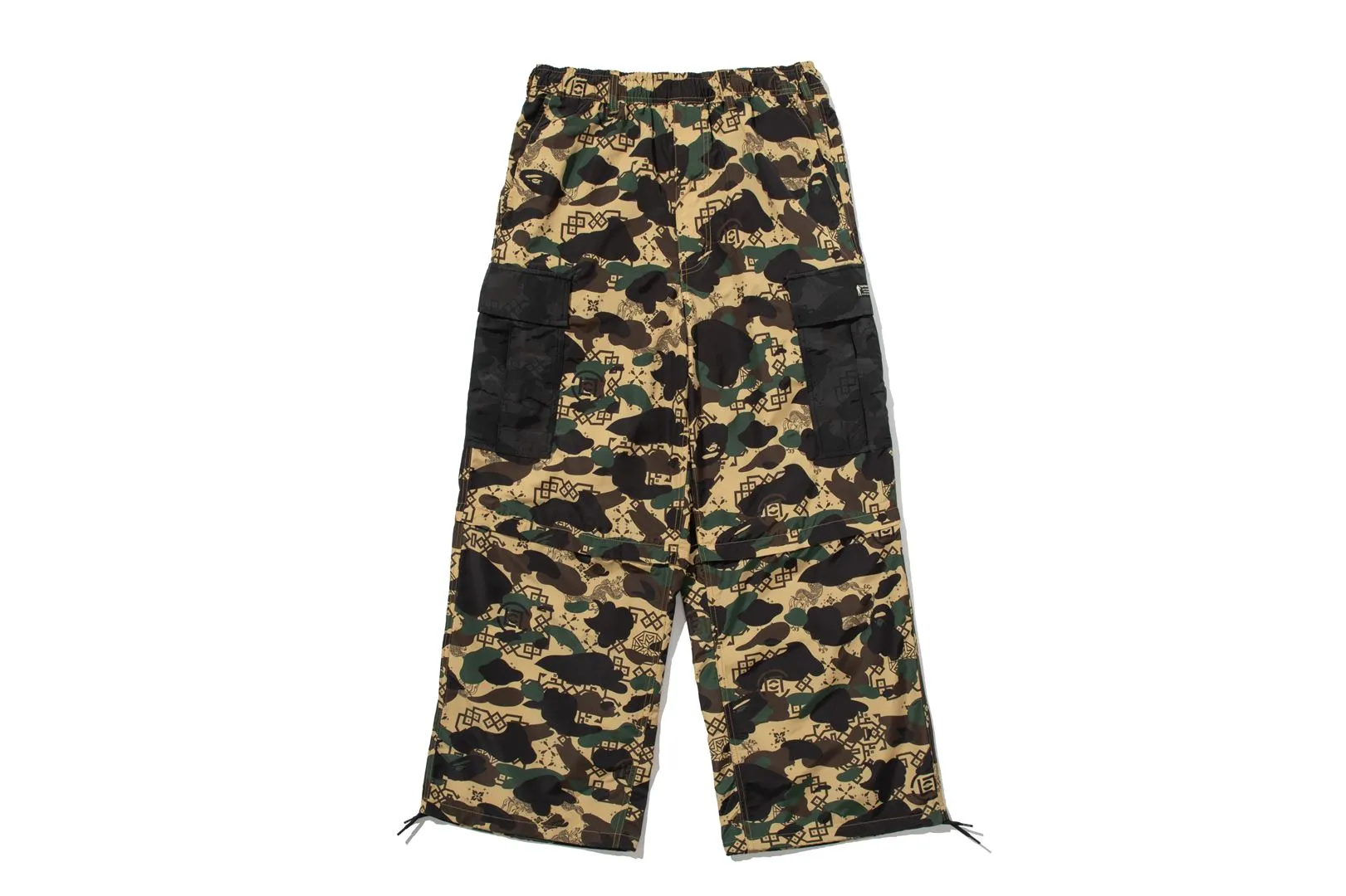 【 BAPE X CLOT 】CAMO DETACHABLE RELAXED FIT CARGO PANTS sold by Bape