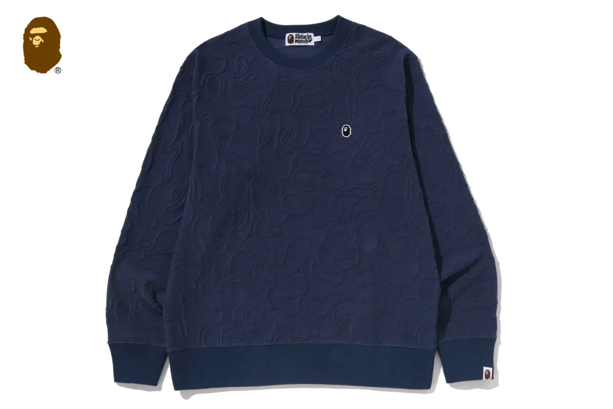 NEON CAMO JACQUARD SWEATSHIRTS made by Bape