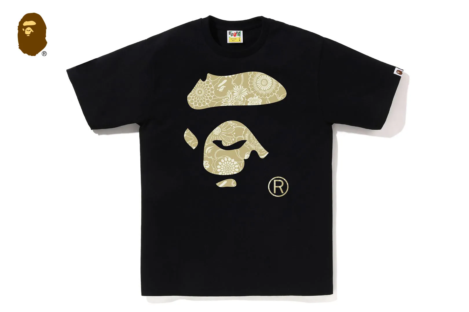 JAPANESE INDIGO ART CAMO APE FACE TEE sold by Bape product image thumbnail 3