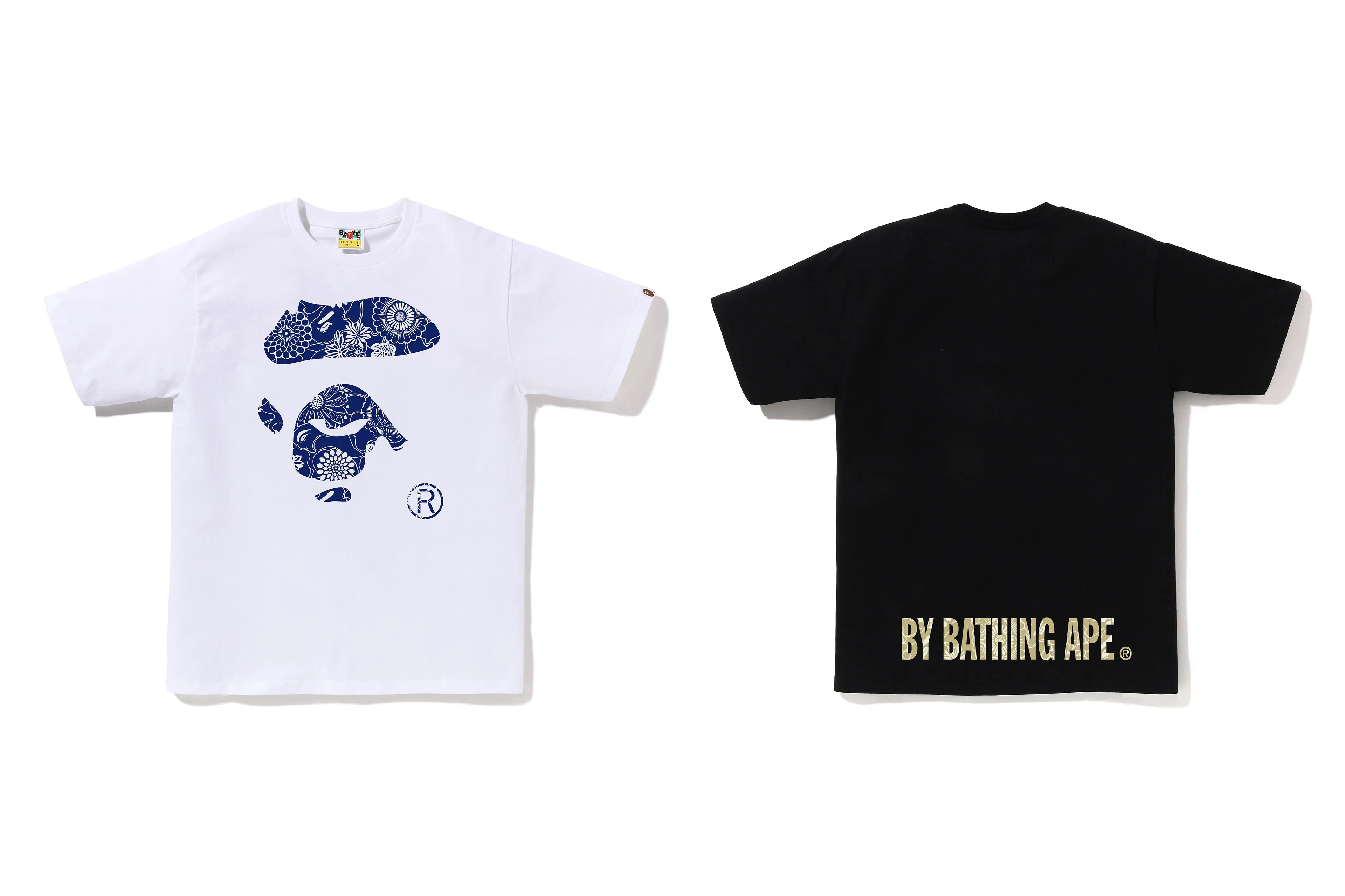 JAPANESE INDIGO ART CAMO APE FACE TEE sold by Bape product image thumbnail 5