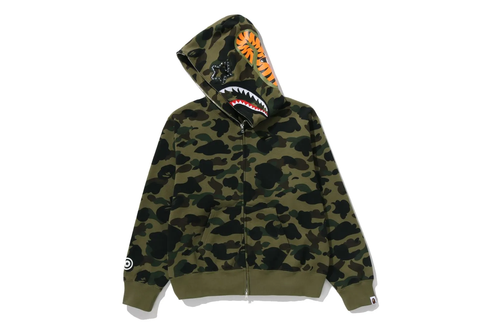 1ST CAMO SHARK FULL ZIP HOODIE sold by Bape product image thumbnail 2