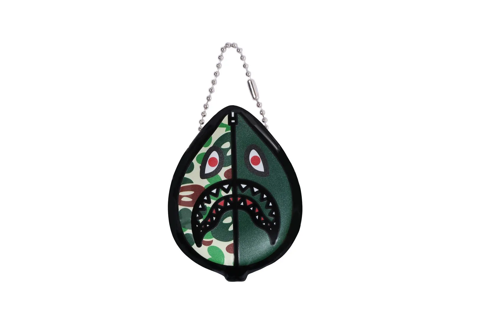 ABC CAMO MILO SHARK COIN CASE sold by Bape