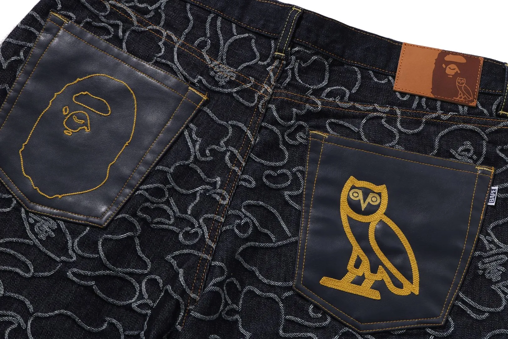 【 BAPE X OVO 】NEON 1ST CAMO JACQUARD DENIM PANTS sold by Bape product image thumbnail 3