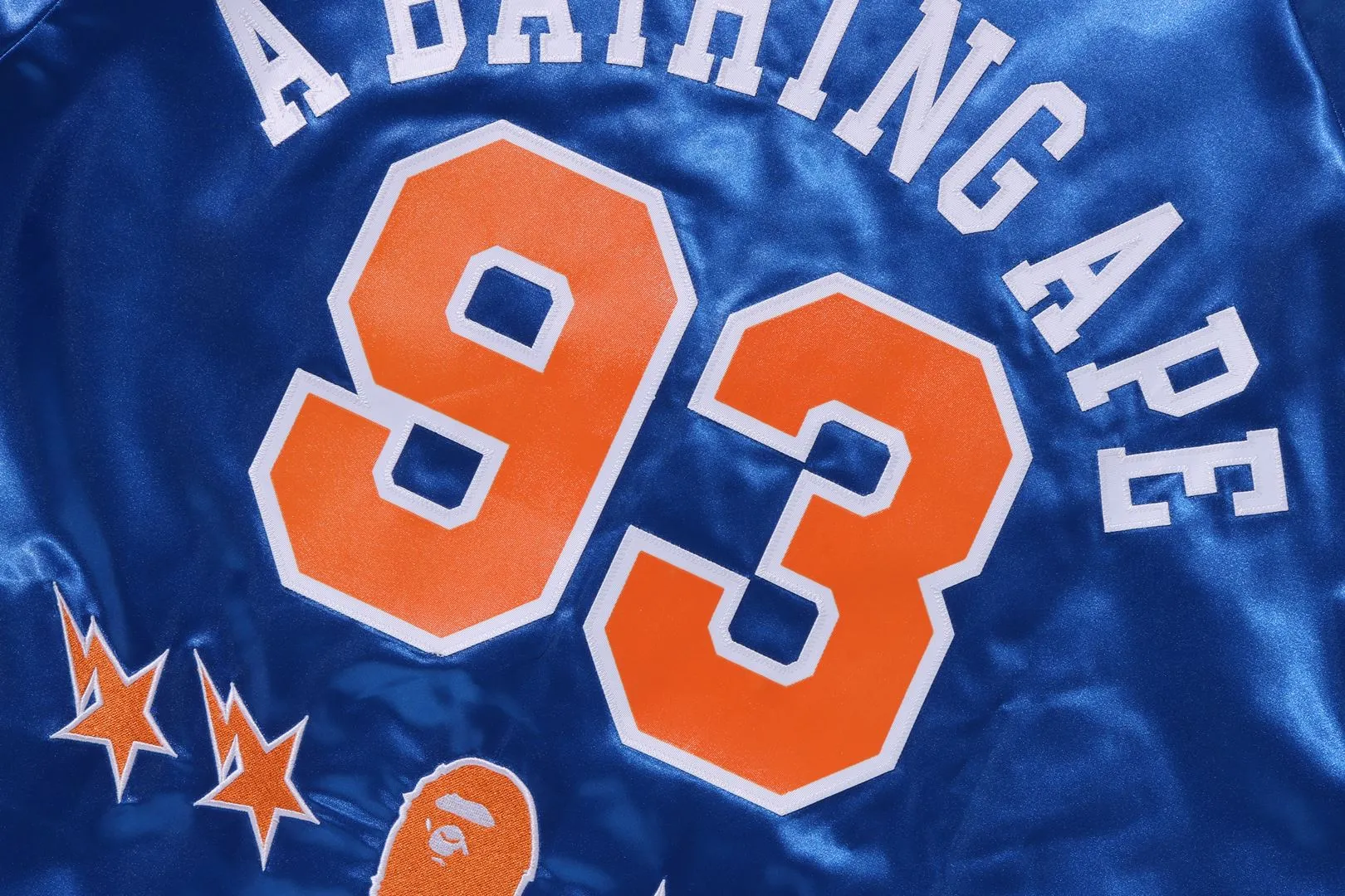 【 BAPE X M&N NBA 】NEW YORK KNICKS SATIN JACKET sold by Bape product image thumbnail 5
