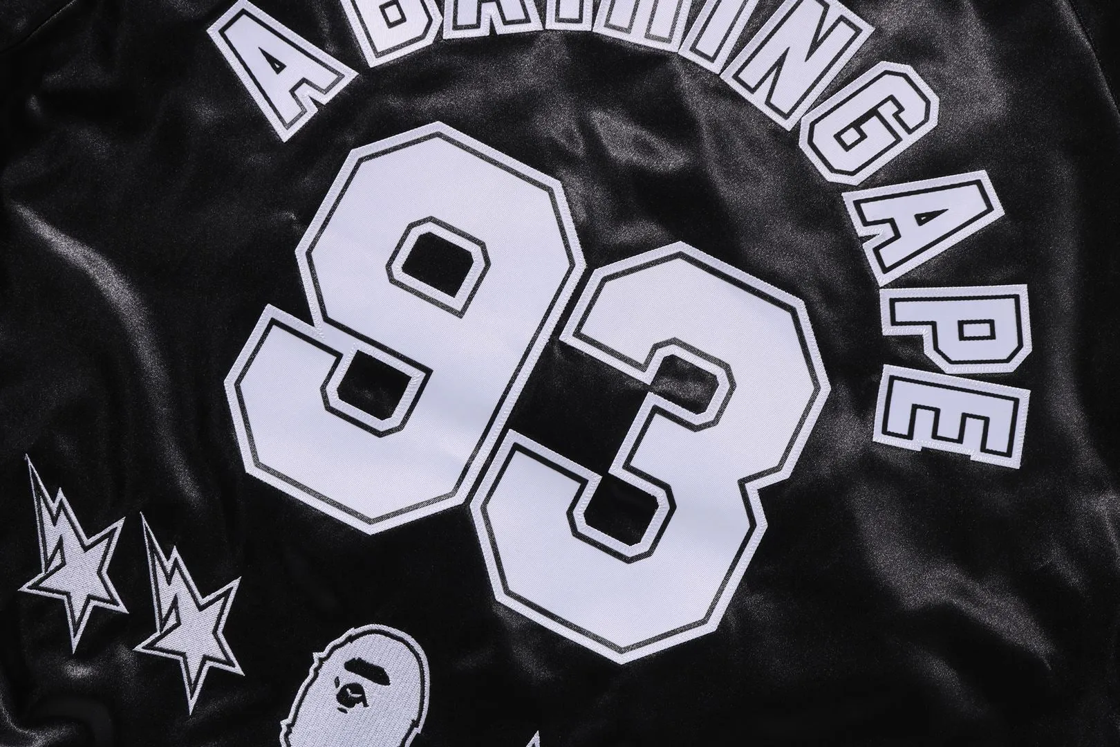 【 BAPE X M&N NBA 】NEW JERSEY NETS SATIN JACKET sold by Bape product image thumbnail 5