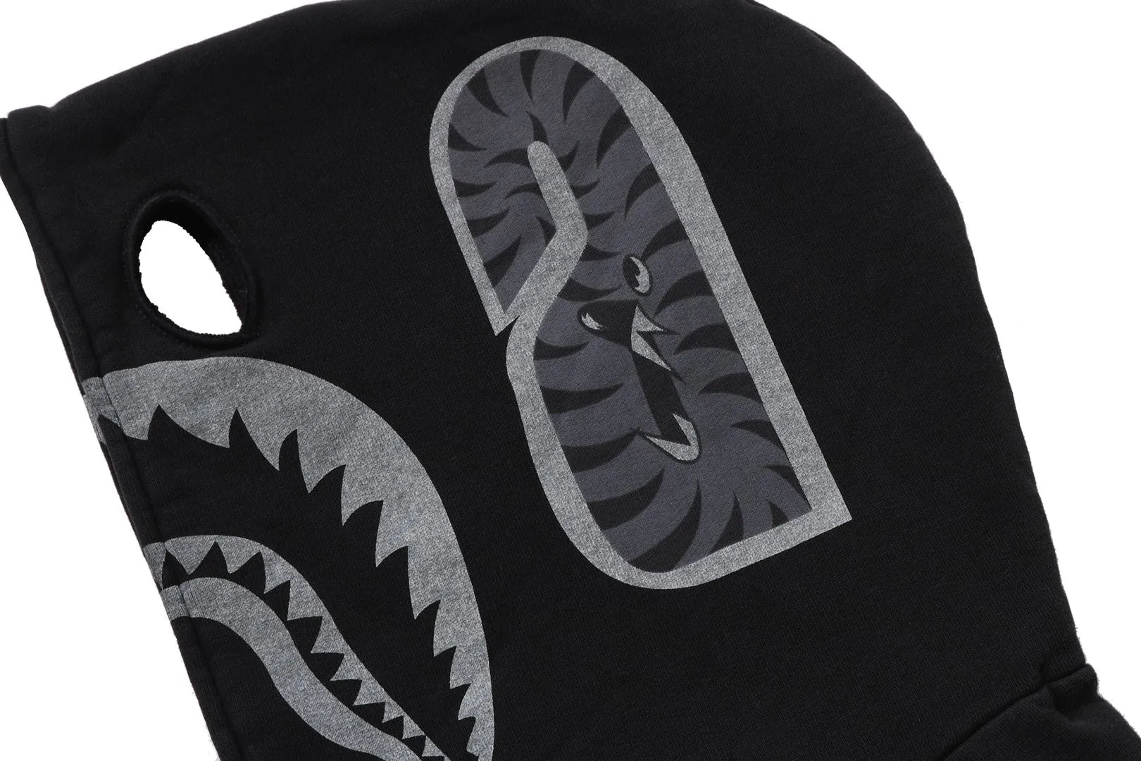 SKELETON SHARK HEAVY WASHED CROPPED FIT FULL ZIP HOODIE sold by Bape product image thumbnail 5