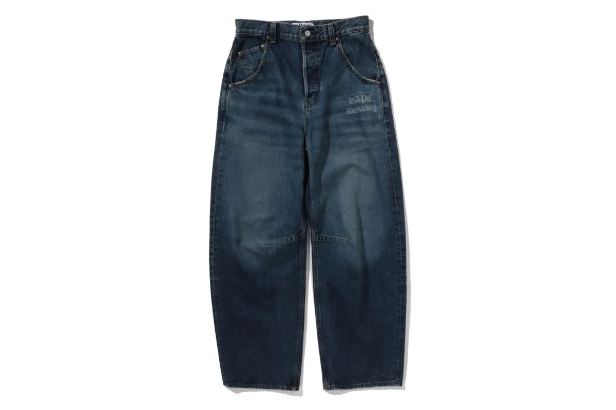 【 BAPE X MOUSSY 】CURVE STRAIGHT sold by Bape