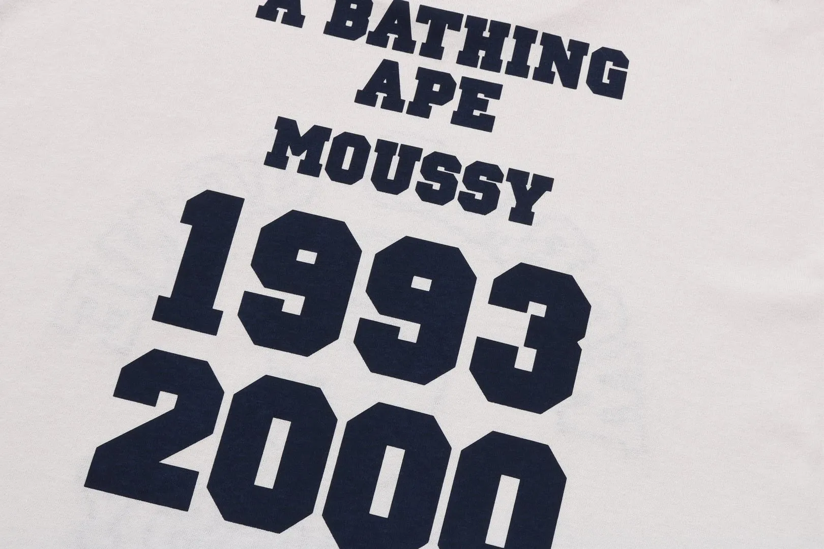 【 BAPE X MOUSSY 】COLLEGE PATCH TEE sold by Bape product image thumbnail 4